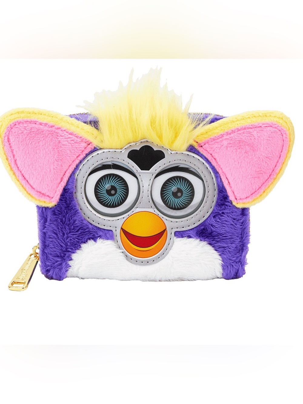 NWT LOUNGEFLY Furby Plush Cosplay Lenticular Zip Around Wallet